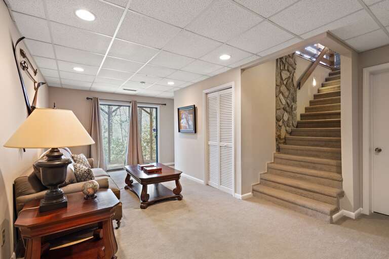 Lower Level Den with Outdoor Access