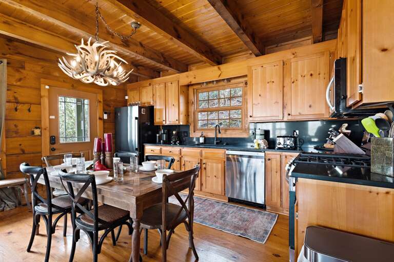 Spacious Kitchen with Gas Range and Stainless Appliances