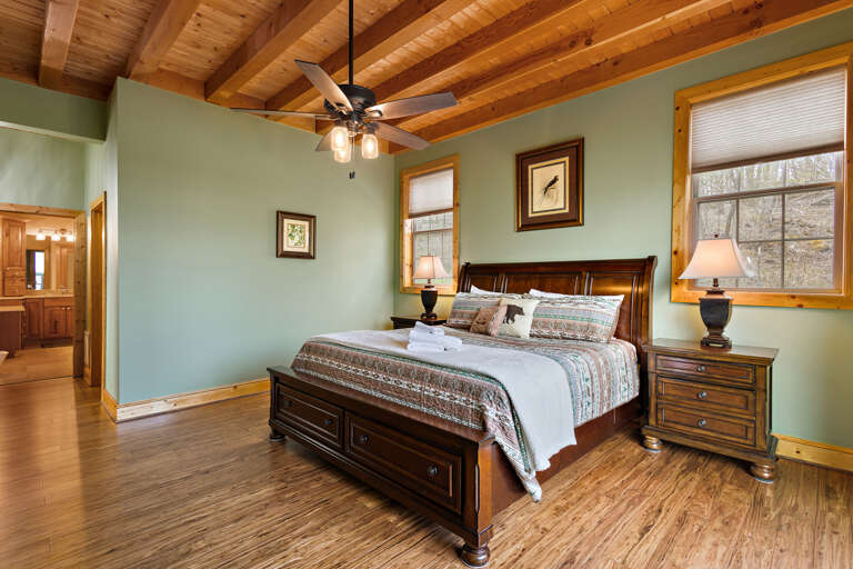 Main Floor Master Bedroom with King Bed Main Floor Master Bedroom with King Bed