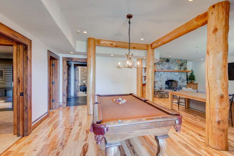 Billiard Table on the Lower Level Adjacent to Family Room