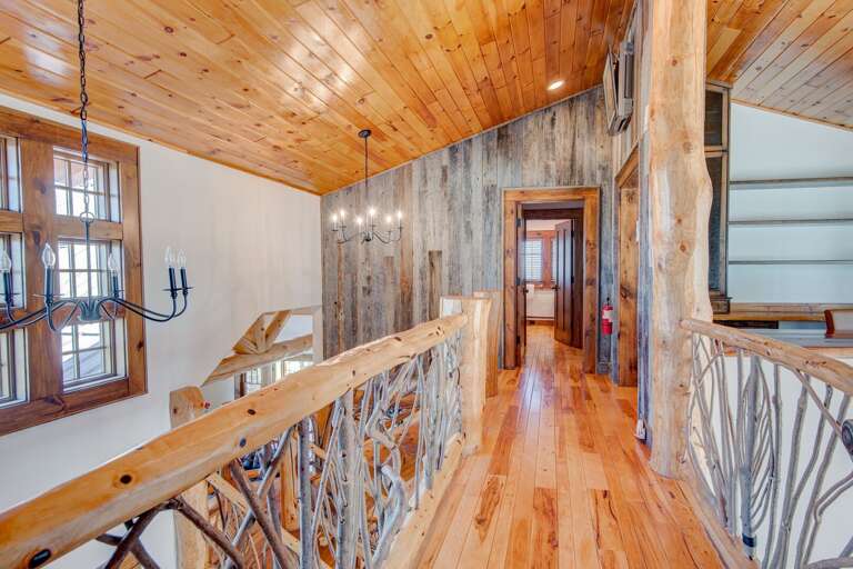 Upper Level Catwalk Between the Two Upper Level Guest Bedrooms