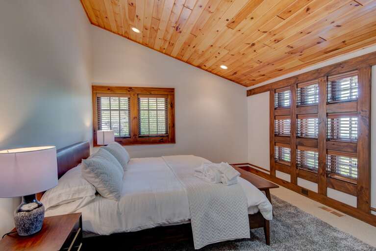Upper Level Guest Bedroom with Mountain Views