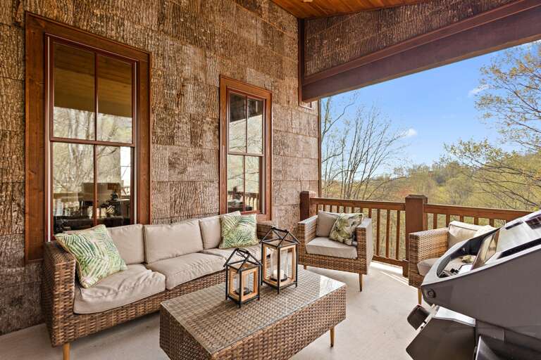 Comfortable Sitting Space on the Covered Deck