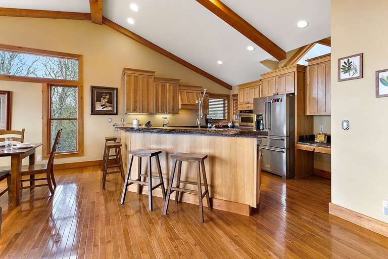 Kitchen Open to the Dining Room