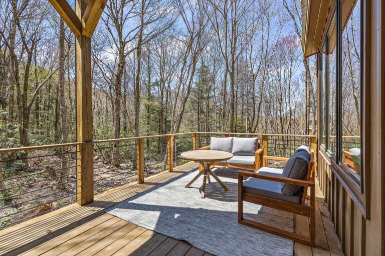 Comfortable Outdoor Living Space in a Peaceful Setting