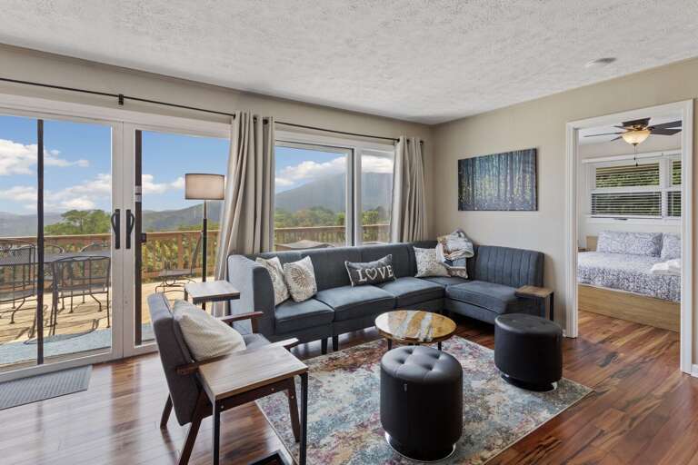 Views from the Upper Floor Living Room Wall of Windows Views from the Upper Floor Living Room Wall of Windows