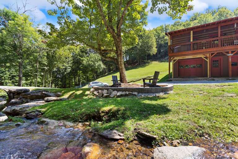 Beautiful Creek and Fire Pit