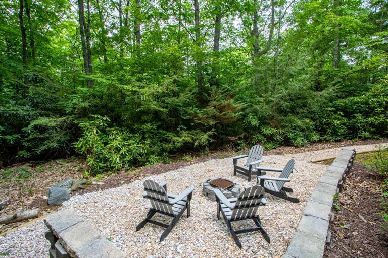 Fire Pit with Adirondack Seating