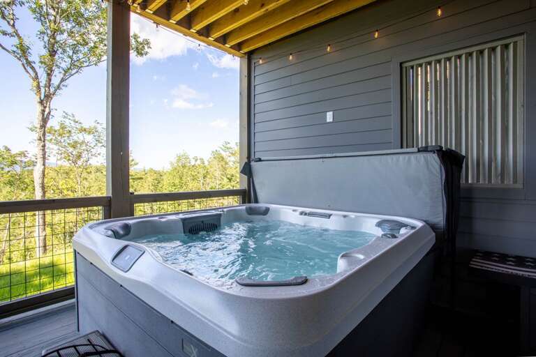 Lower Level Deck with Hot Tub Lower Level Deck with Hot Tub