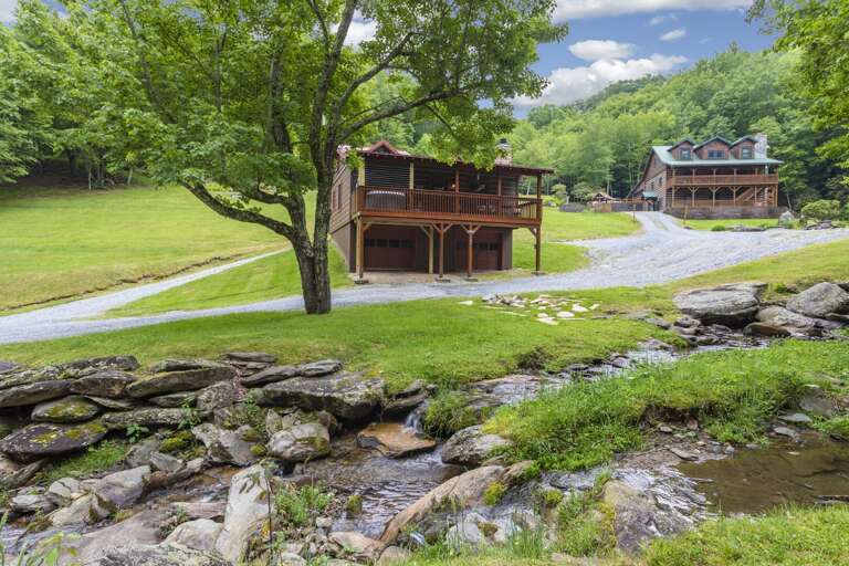 Eagle Ridge Falls Above and Eagle Ridge Creek Below