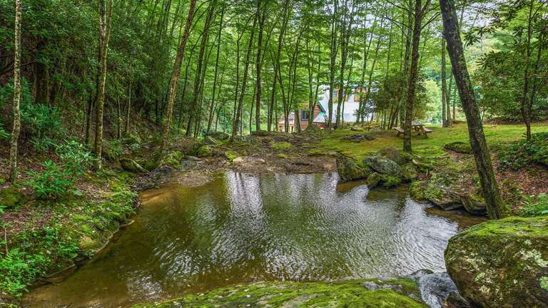 Enjoy Eagle Ridge Falls and Eagle Ridge Creek for your Next Large Group Getaway!