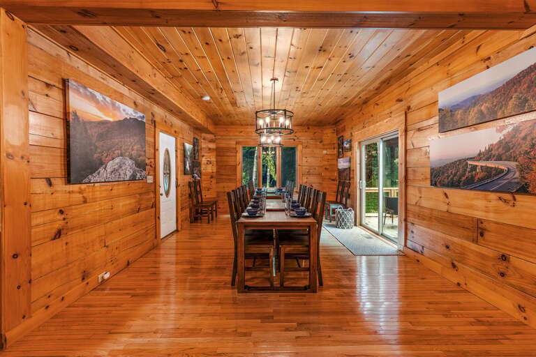 Expansive Dining Room with Seating for Eighteen
