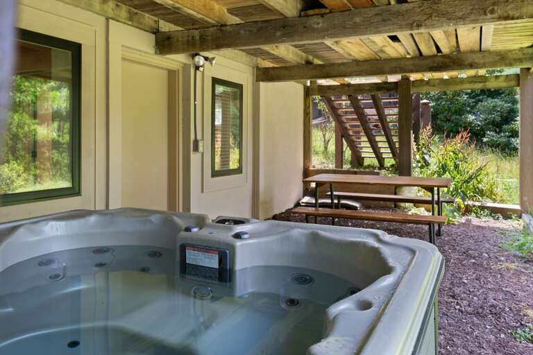 Hot Tub on the Basement Patio