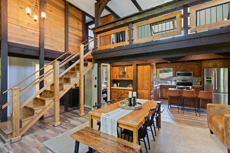 Open Main Floor with Loft Above