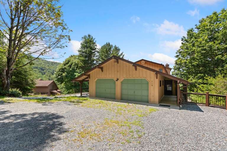 Plenty of Level Parking in the Gravel Driveway