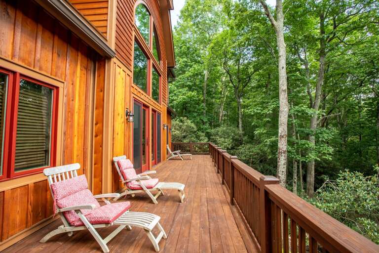 Chaise Lounges on the Back Deck