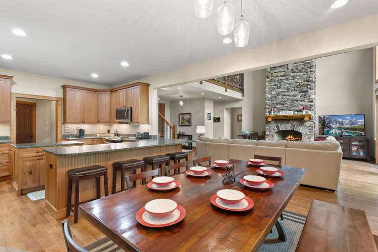 Dining Table with Seating for Eight