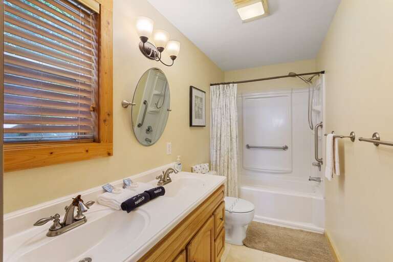 Jack-N-Jill Bathroom with Double Vanities