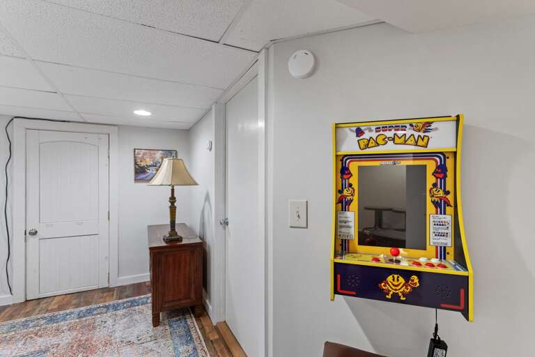 Pac Man Arcade Game in the Bunk Room