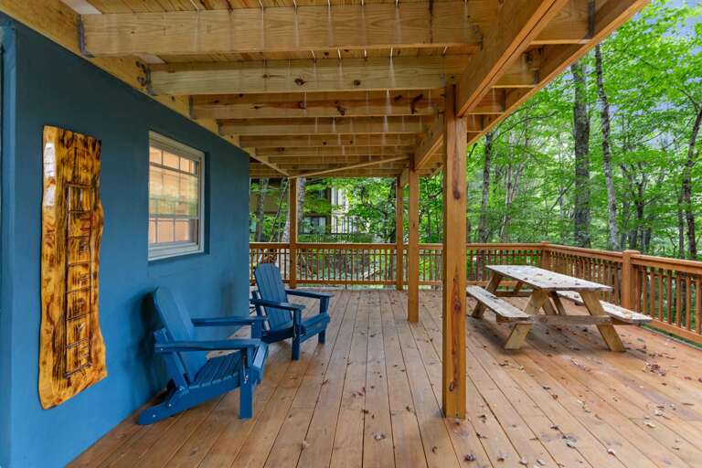 Adirondack Chairs on the Lower Deck