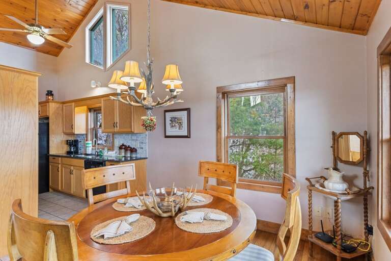 Dining Table Seats Four, Adjacent to the Kitchen