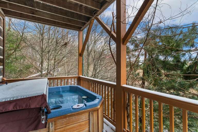 Hot Tub on the Covered Lower Deck