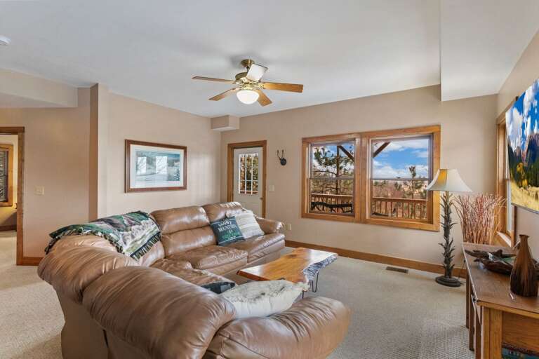 Lower Level Sofa Converts to a Sleeping Bed