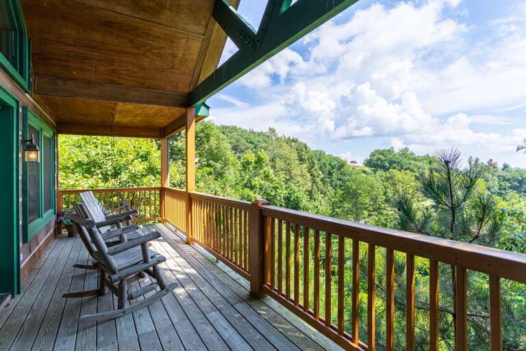 Porch Swing and Seating on the Deck