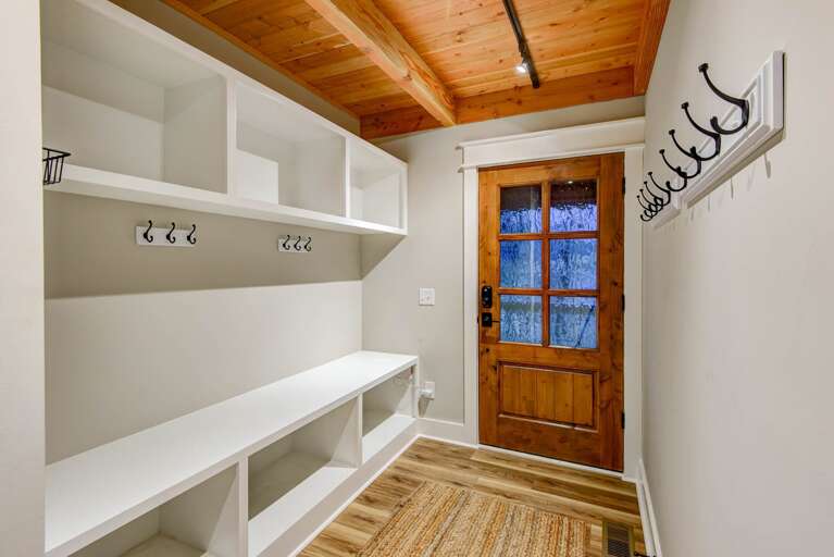 Plenty of Entry Way Storage Space for Coats, Boots and More Plenty of Entry Way Storage Space for Coats, Boots and More