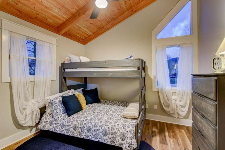 Second Upper Level Bunk Room with an XL Twin-Over-Queen Bunk Bed Second Upper Level Bunk Room with an XL Twin-Over-Queen Bunk Bed