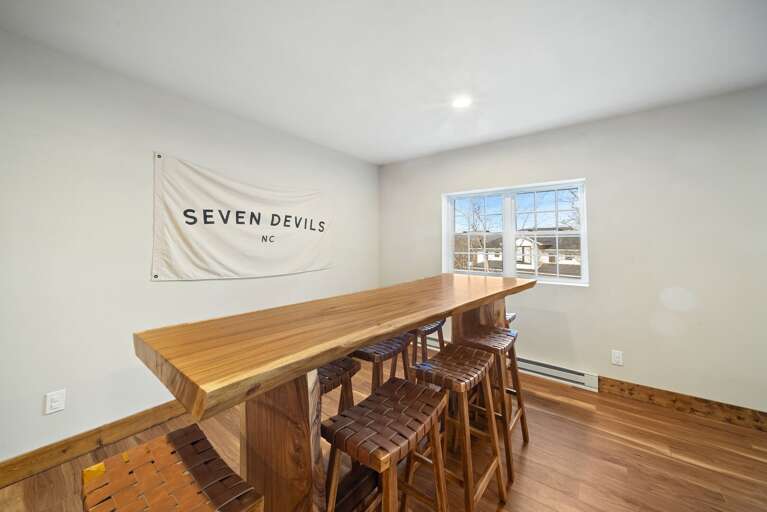 Custom High Top Bar in the Game Room