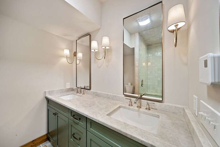 Double Sink Vanity in the Lower Level Master Bedroom