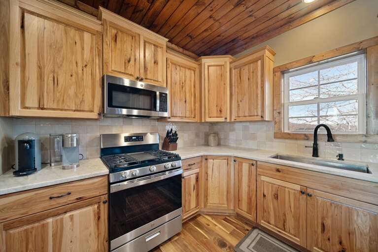 Gas Stove and Basin Style Sink