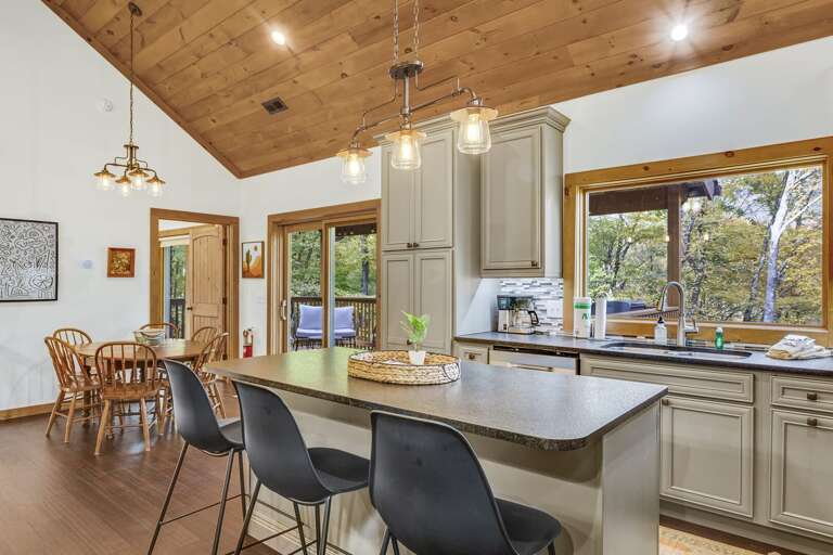 Dining for 3 at the Kitchen Island Dining for 3 at the Kitchen Island