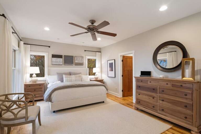 Main Floor Master Bedroom with a King Bed