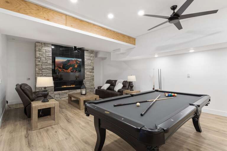 Pool Table in the Lower Level Game Room Pool Table in the Lower Level Game Room