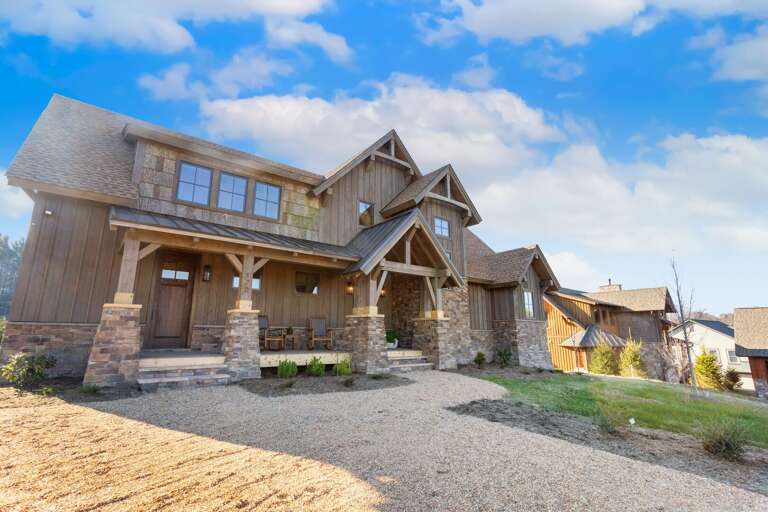 Level Parking Area with Parking for Three Vehicles