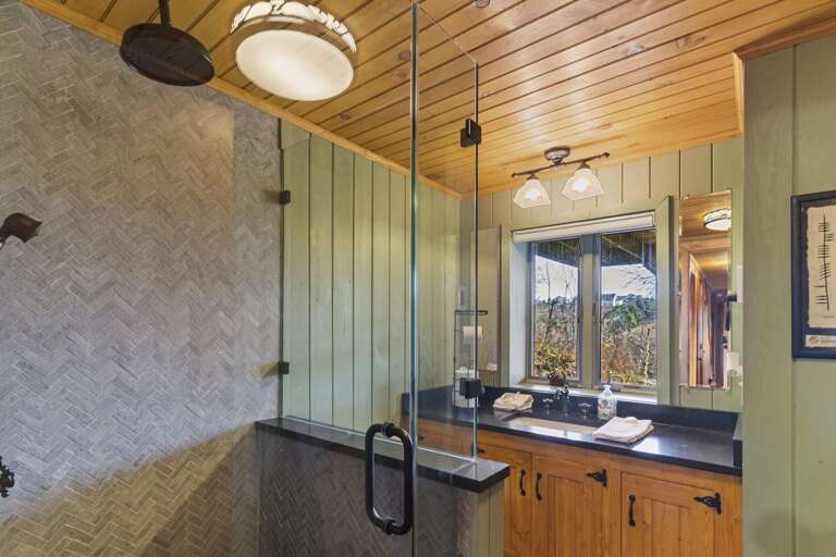 Full Bathroom on the Lower Level with a Step-In Shower