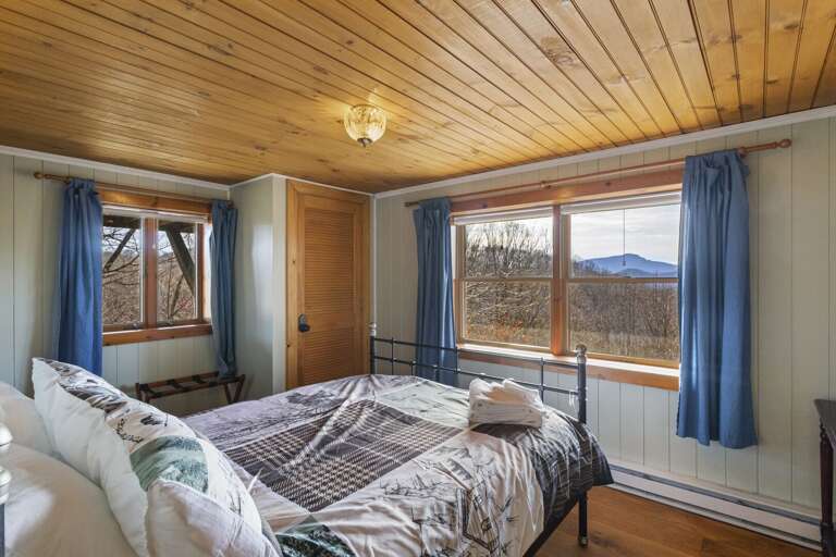 Queen Bedroom on the Lower Level with Mountain View