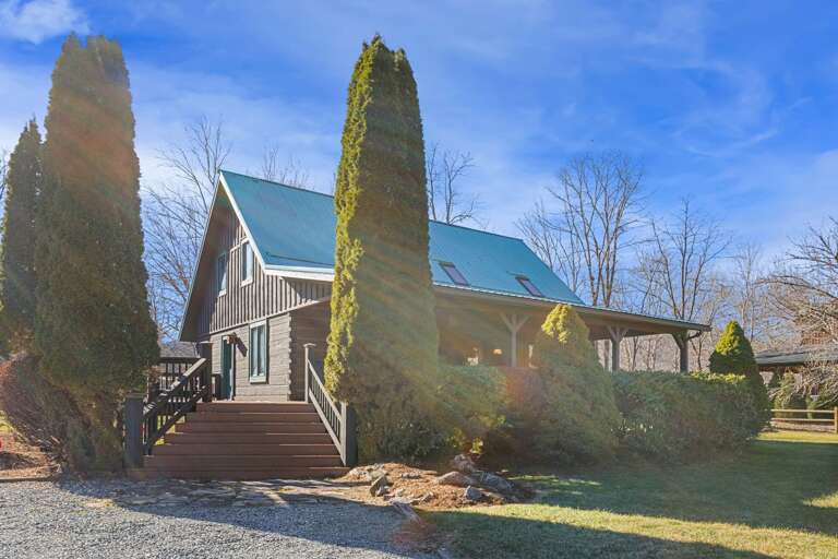 Gravel Parking and Steps to the Front Entrance