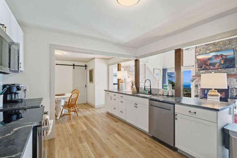Spacious Kitchen Open to the Dining Room and Living Room
