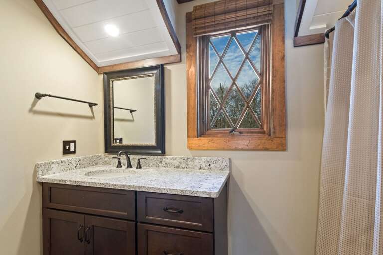 Ensuite Bathroom in the Upper Level Red King Bedroom