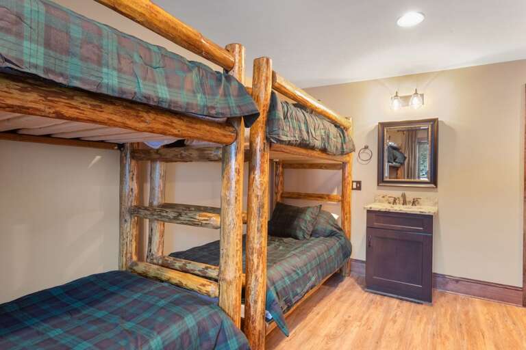 Sink and Mirror in the Bunk Room