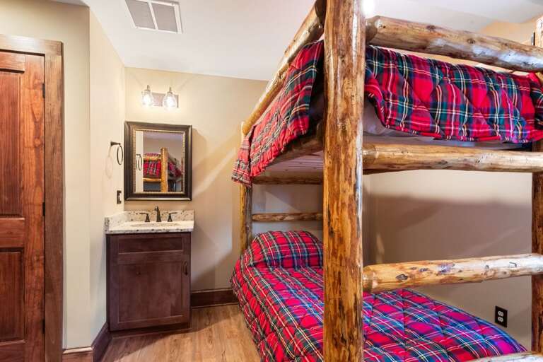 Sink and Mirror in the Bunk Room