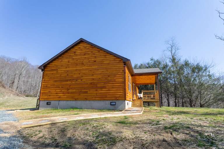 Path From Gravel Parking Area to the Front Entrance