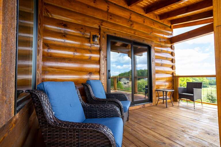 Covered Deck Seating Area