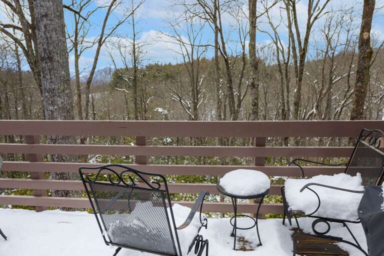 Top Deck with Seating to Enjoy the Views