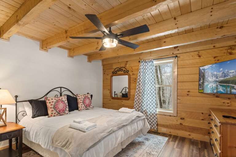 Main Floor King Bedroom with TV