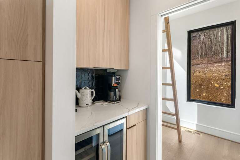 Coffee Bar with Wine Cooler