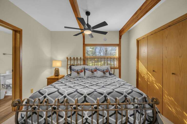 King Bedroom on the Main Level with Ensuite Bathroom